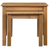thumbnail of Tables gigognes 2 pcs Bois de pin massif Assortiment Panama Modèle Luna Advance