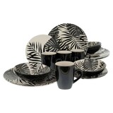 thumbnail of CreaTable Tropicana Black Kombiservice 16-tlg Steinzeug
