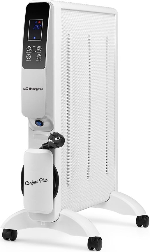 Orbegozo radiador de mica WIFI RMW 1500, temporizdor, 2 niveles de calor, display digital, programable, Orbegozo App, 1500 W