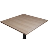 thumbnail of METRO PROFESSIONAL Mesa de restaurante Garrido, madera de fresno/acero, 80 x 80 cm, marrón claro/negro