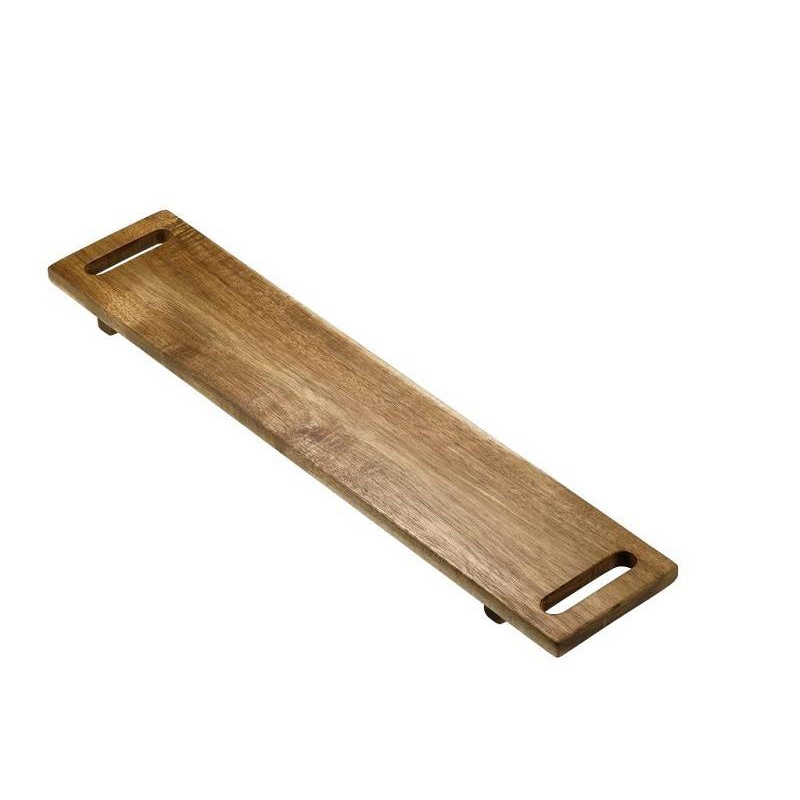Snijplank van acaciahout met pootjes 60x12,5x3 cm (rechthoekig)