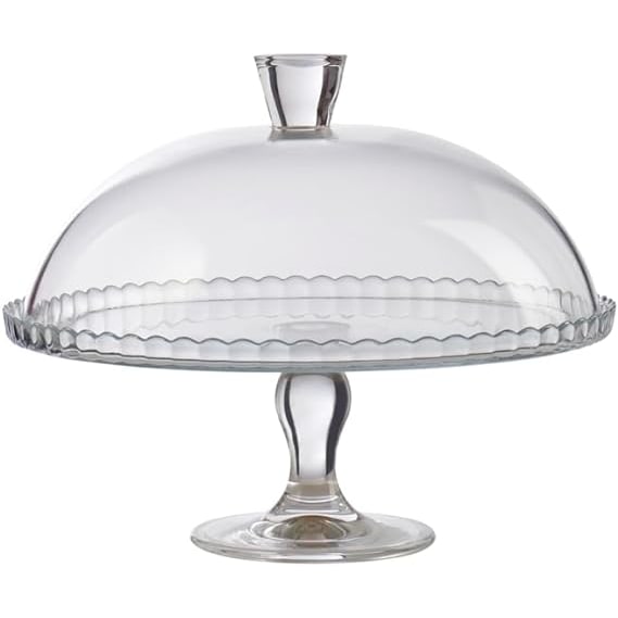 Pasabahce Support à gâteau en verre avec cloche, 32x27H cm, transparent