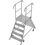 thumbnail of STABILO PodestLeiter fahrbar, beidseitig begehbar, Stufen  2 x 5, Arbeitshöhe 3,20 m