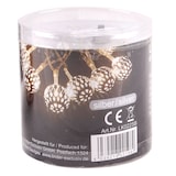 thumbnail of LEX LED Batterie-Lichterkette Silber-Ball 10er  ca. 1,2m warmweiss