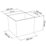 thumbnail of Blumenkübel Polyrattan Rattan 26,6l mit Innenkasten Wetterfest
