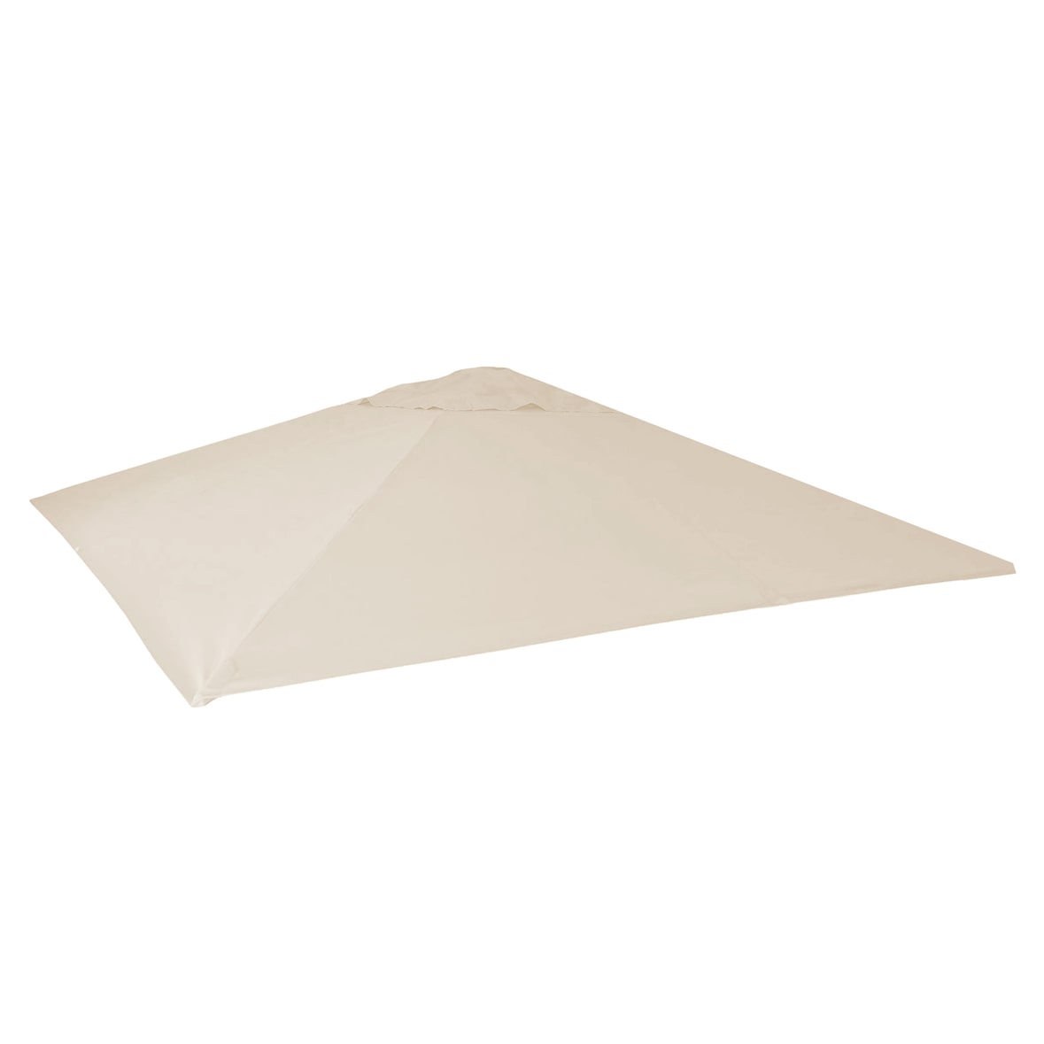 Cobertura de substituição para guarda-sol de restauração HWC-D20, cobertura de substituição para guarda-sol, 5x5m (Ø7,2m) poliéster ~ creme