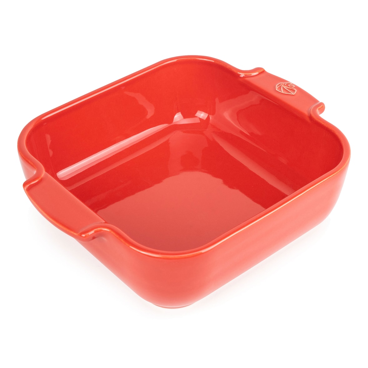 PEUGEOT Keramik Auflaufform APPOLIA 21cm Quadratisch Rot Spülmaschinenfest