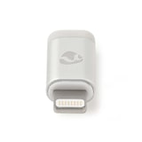 thumbnail of Nedis Lightning-Adapter - Apple Lightning 8-Pin - USB Micro-B Buchse - Vergoldet - Rund - Aluminium - Verpackung mit Sichtfenster