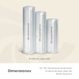 thumbnail of 3 Rollos al Vacío Gofrados de Envasado al Vacío 3 tamaños 20/25/28 cm x 6 metros