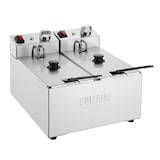 thumbnail of Buffalo Dubbel Tank Dubbele Mand 2X3Ltr Aanrecht Friteuse 2X2Kw