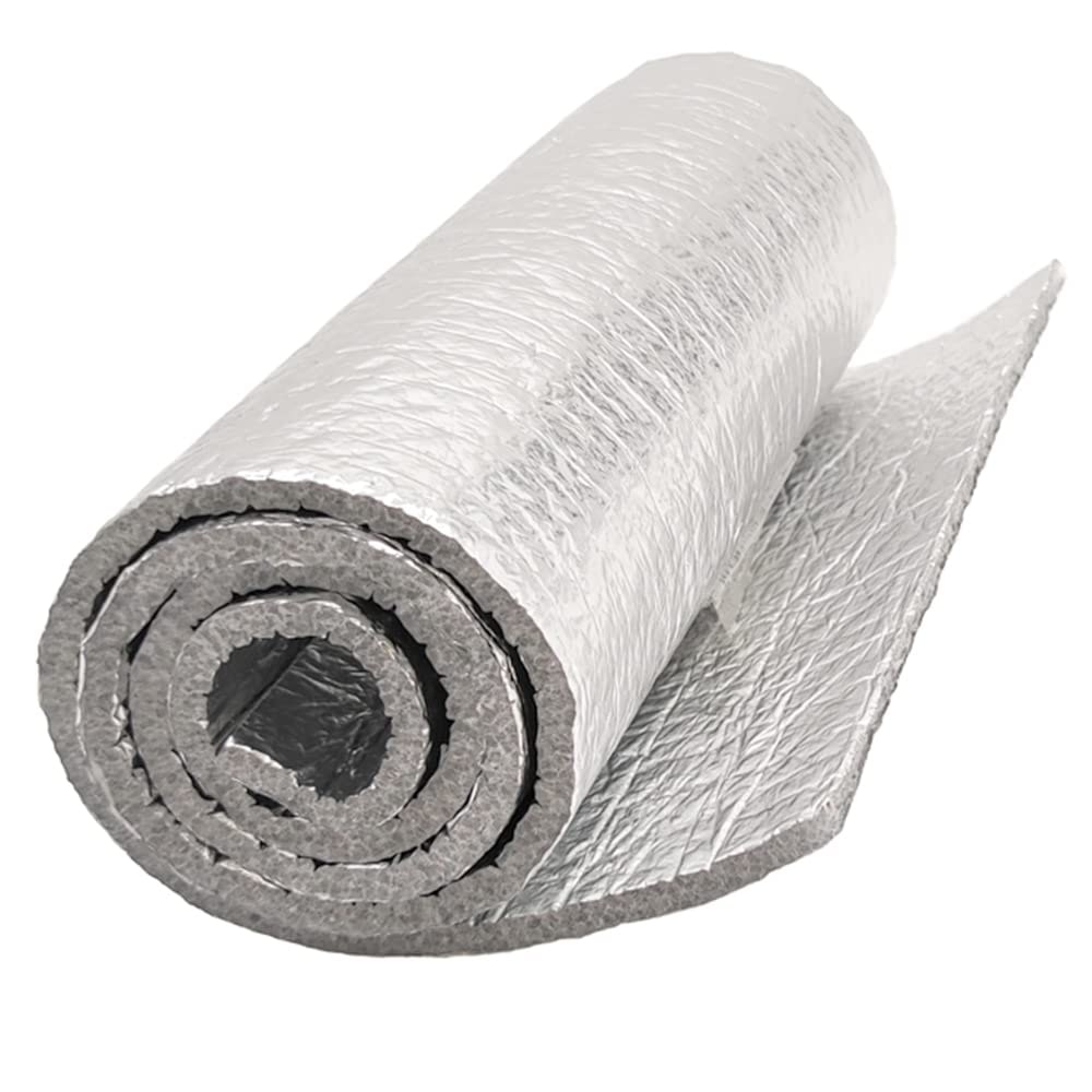 Pannello isolante in schiuma per cassonetti (120x40cm) - 2 strati di alluminio al 100% e uno strato di schiuma, per il caldo e il freddo