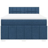 thumbnail of vidaXL Boxspringbett mit Matratze Blau 140x200 cm Stoff