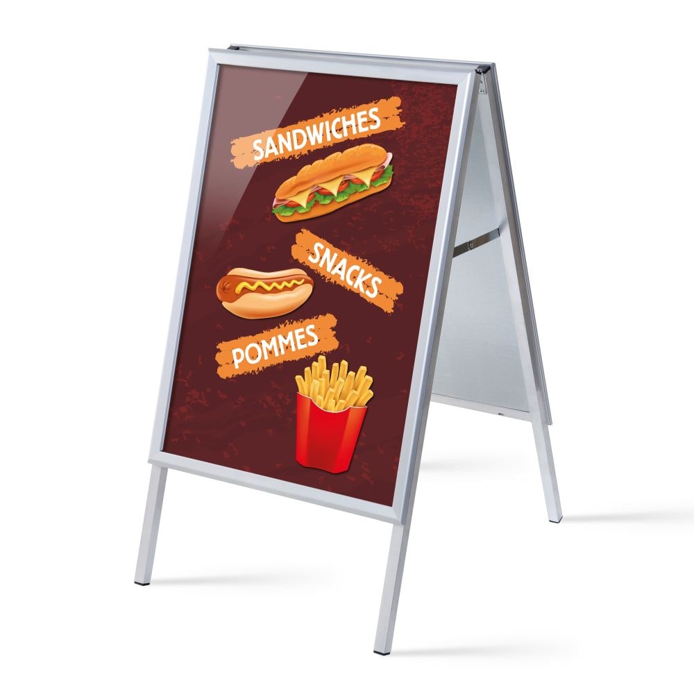 Showdown Kundenstopper - DIN A1 - Komplett-Set - Snacks Deutsch - Braun/Schwarz