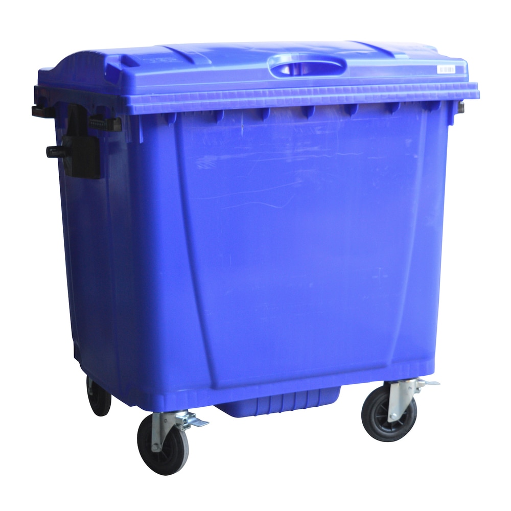 Contenedor de Basura Azul 1000 litros 4 Ruedas