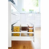 thumbnail of EMSA Optima Vorratsdosen Set, 3-tlg., Aufbewahrungsdosen, Vorratsode, Frischhaltedose, Kunststoff, Transparent / Weiß, N11427