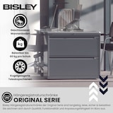 thumbnail of BISLEY Hängeregistraturschrank mit Schloss aus Metall in lichtgrau, 5 Schubladen, doppelbahnig - Hängeregisterschrank abschließbar, Hängeregistratur