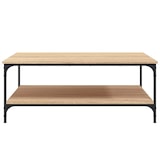 thumbnail of Table basse chêne sonoma 100x100x40 cm bois d'ingénierie Modèle Atlas Office Prime