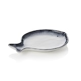 thumbnail of 18x Fischteller, weiß blau, 21 x 16 x 2 cm, Porzellan