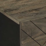 thumbnail of Mesa de centro madera maciza de mango negra 80x50x40 cm