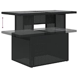 thumbnail of vidaXL 8-teiliges Gartensofa-Set mit Kissen in Schwarz aus Poly Rattan