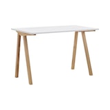 thumbnail of Scrivania ufficio bianco e rovere stile scandinavo 120x76x60cm Milton-LC2060