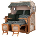 thumbnail of Strandkorb - bene living - Ammersee Grande XL Teak Bullauge - PE shell - Modell 504 - 2,5-Sitzer inkl. Liftersystem