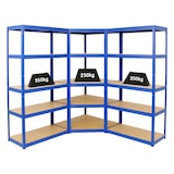 thumbnail of Mega Deal 1x Eckregal + 2x Schwerlastregal Slim Elephant S, Blau