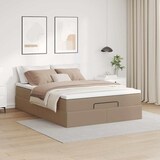 thumbnail of vidaXL Ottoman-Bett mit Matratze Cappuccino-Braun 140x190cm Kunstleder