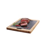 thumbnail of CHEF CUISINE Thermo Servier- und Schneidebrett, Bambus-Holz mit Natur-Schiefer Einleger, ästhetisches Servieren, vielseitig einsetzbar