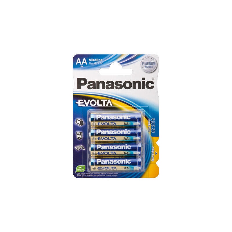Panasonic bateria alcalina mignon aa lr06 1.5v blister (4-pack) lr6ege/4bp