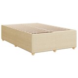 thumbnail of vidaXL Boxspringbett mit Matratze Creme 120x190 cm Stoff