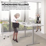 thumbnail of bümö Konferenztisch elektrisch höhenverstellbar 220x103 in Eiche, Gestell: Silber - elektrischer Besprechungstisch oval mit Memoryfunktion