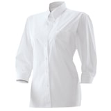 thumbnail of 452 - Damenbluse 3/4-Arm : weiß 60% Baumwolle 40% Polyester 120 g/m² 48