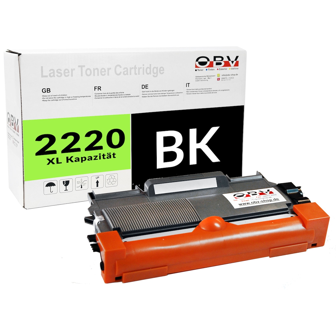Kompatibel TN-2220 XL OBV Toner für Brother TN2220 DCP-7060D 7065DN HL-2215 2220 2230 2240 2240D 2250DN 2270DW MFC-7360N 7460DN 7860DW
