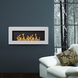 thumbnail of Chimenea de bioetanol de pared, color blanco Siena, L 90 x P 12 x H 40