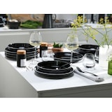 thumbnail of CreaTable Nordic Gourmet Schwarz Tellerset 18-tlg Steinzeug