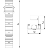 thumbnail of OBO Bettermann Profilverbinder vertikal PVV N2 700 6288058