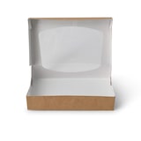thumbnail of greenbox - Karton-Sichtfenster-Schachteln 20 x 12 x 4 cm, 900 ml, Zellulose-Fenster, außen braun, innen weiß, faltbar, 400 St.