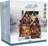 thumbnail of WellHome - Weihnachtsdekoration „Santa's Workshop“ mit 31 LED-Lichtern und Musik, 26,5 x 16,5 x 27,5 cm