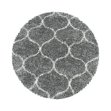 thumbnail of Teppich Hochflor Langflor Skandinavisch Kuschelig Waschbar Strapazierfähig Wohnzimmer Rund Grau 160x160 cm – RONDA von Kadima Design