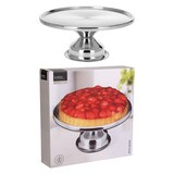 thumbnail of Drehbare Kuchenplatte Tortenständer Servierplatte Ø33xH8cm Edelstahl