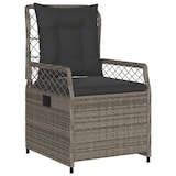 thumbnail of vidaXL 5-tlg. Garten-Essgruppe mit Kissen Grau Poly Rattan