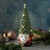 thumbnail of LED Weihnachtswichtel mit beleuchteter Mütze Dekofigur 29cm Timer Batterie