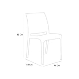 thumbnail of GLOUPIE Set 6 Sedie Volga In Polipropilene Senape,54x46x81Cm,Peso 3,5Kg,Per Interno/Esterno,Made In Italy,Sedie Impilabili