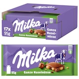 thumbnail of Milka Ganze Haselnüsse Tafel 17 x 95 g (1,615 kg)