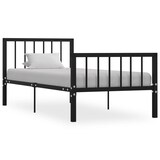 thumbnail of vidaXL Bettgestell Schwarz Metall 100 × 200 cm