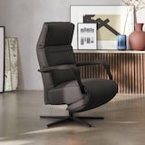 thumbnail of Elektrische fauteuil in zwart leer