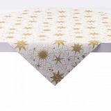 thumbnail of Sovie HOME Tischdecke Christmas Dreams in Gold-Weiß aus Linclass® Airlaid 80 x 80 cm, 1 Stück - Mitteldecke Weihnachten