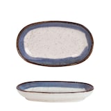 thumbnail of Fuente Oval Candem Azul Orgánico 19x11cm 12 unidades