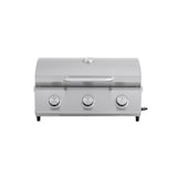 thumbnail of Tarrington House 3-brander tafel-gasbarbecue Cathan, grilloppervlak 32 x 52 cm, roestvrij staal, zilver